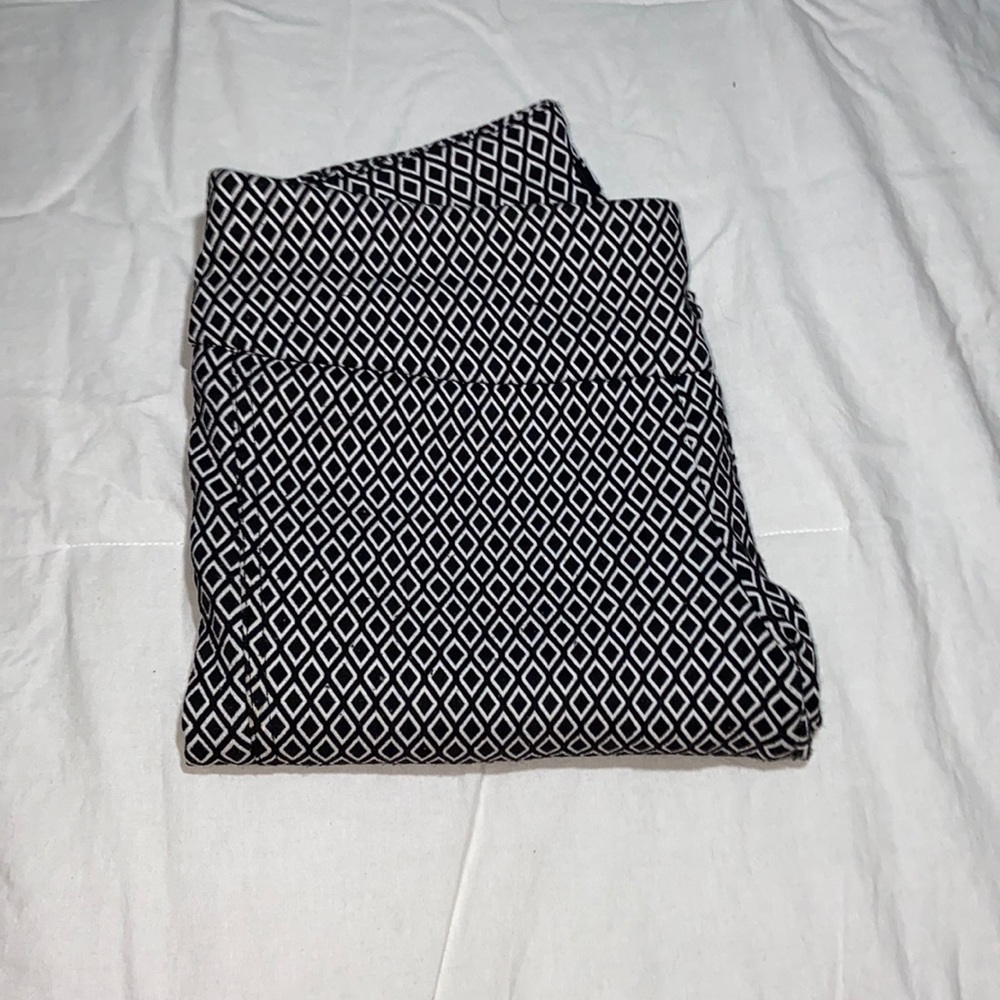 Black and White Patterned Pants- 7th Avenue Design Studio New York & Company